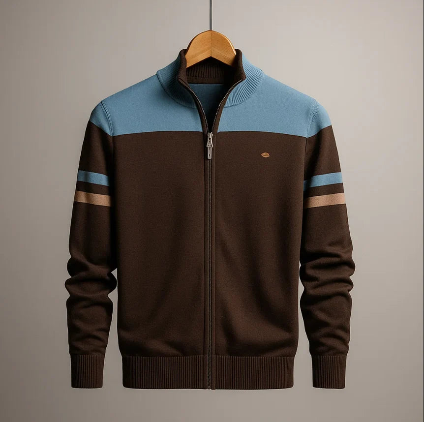 DUVAL PARIS™ | SWEAT COLORBLOCK AVEC ZIP POUR HOMME